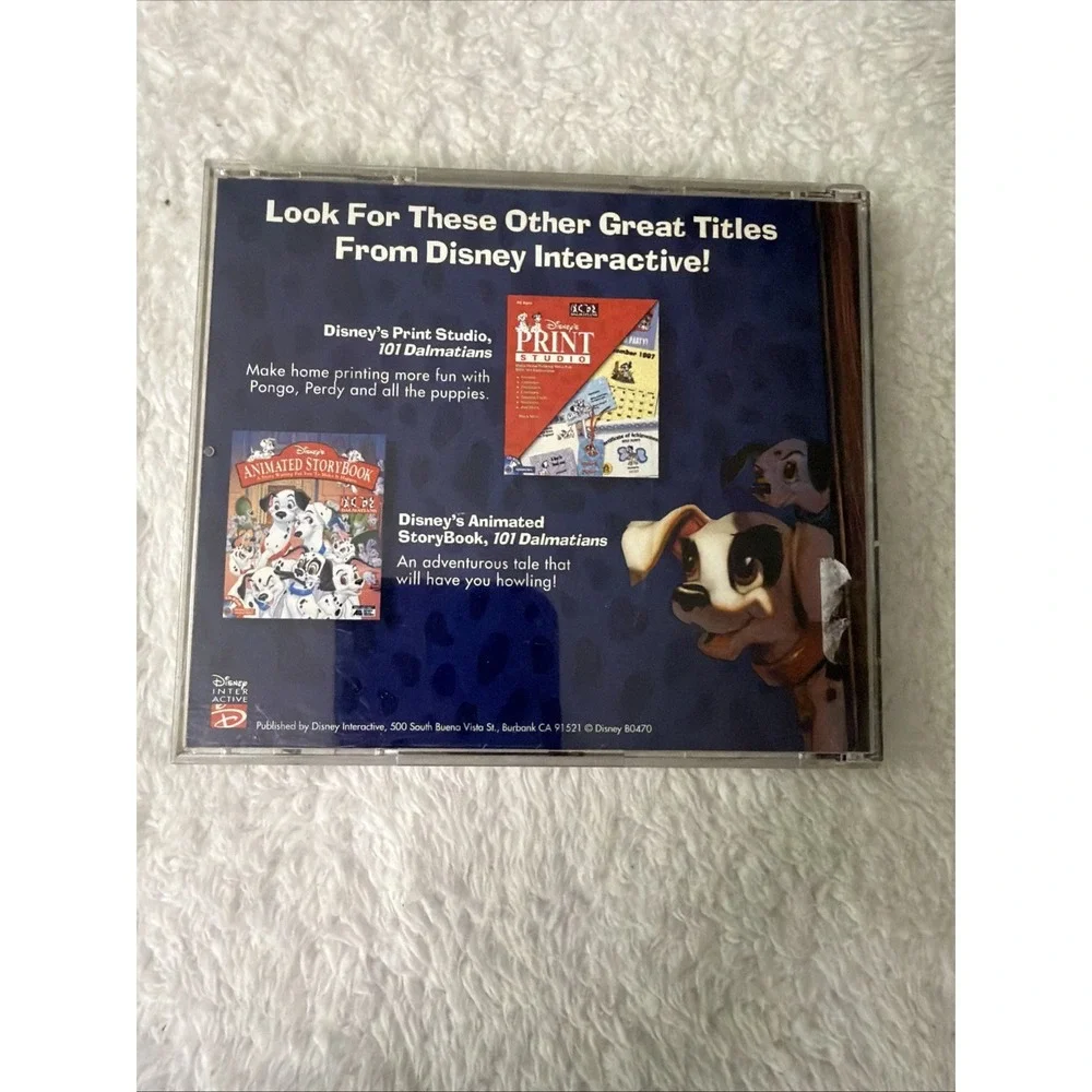 101 Dalmations Escape From Devil Manor PC CD ROM Disney 1997 Vintage